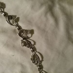 Filigree rhinestone bracelet